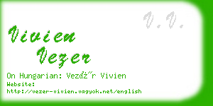 vivien vezer business card